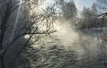 逊克大平台雾凇风景区